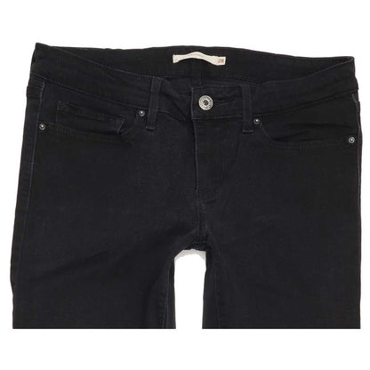 Levi's 711 Women Black Skinny Regular Stretch Jeans W28 L30