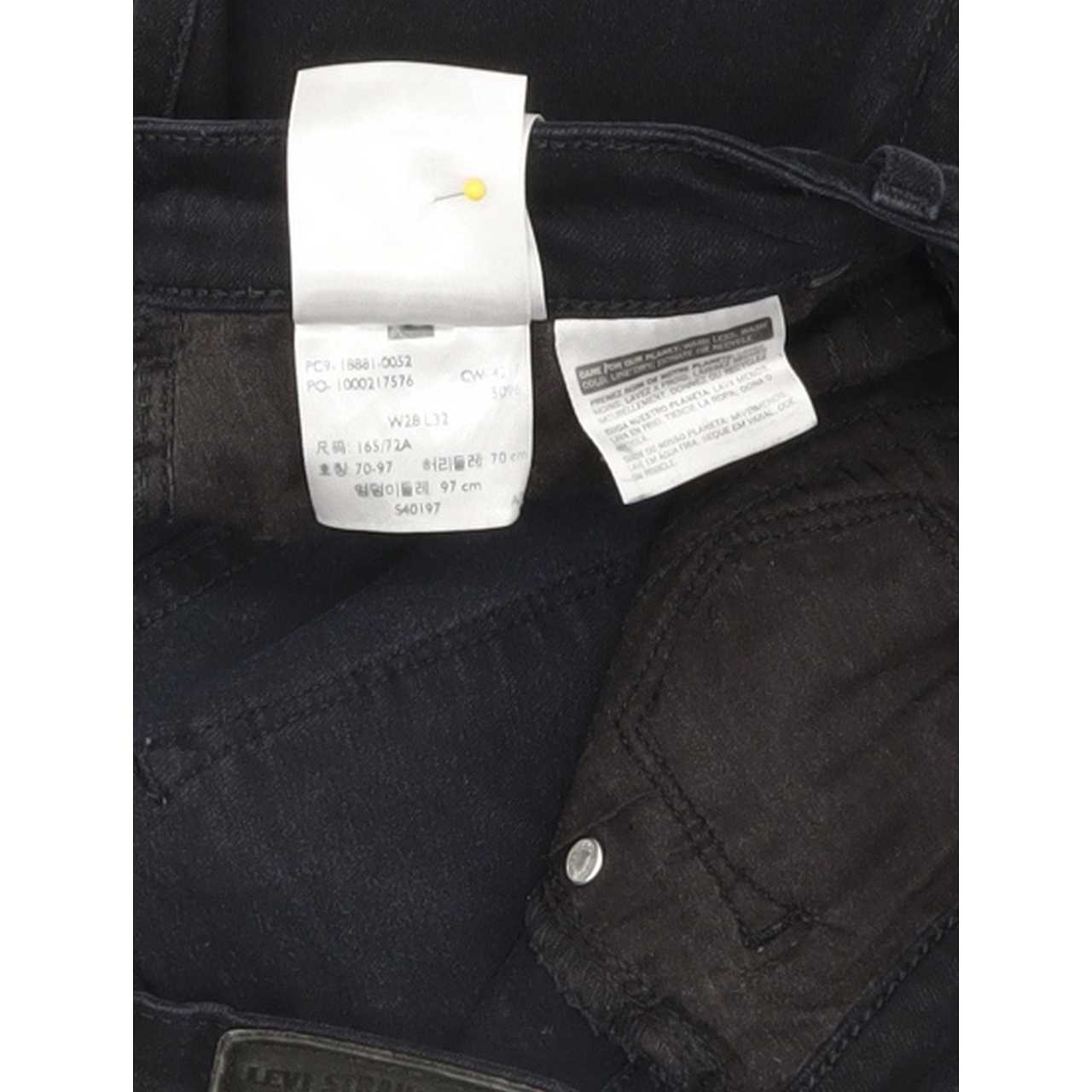 Levi's 711 Women Black Skinny Regular Stretch Jeans W28 L30