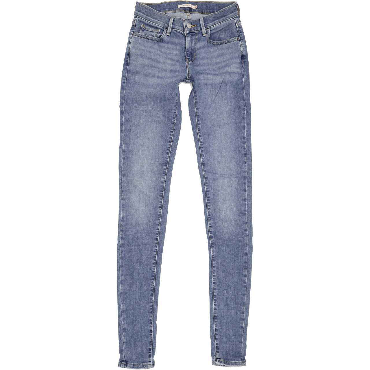 Levi's 710 Women Blue Skinny Regular Stretch Jeans W25 L34