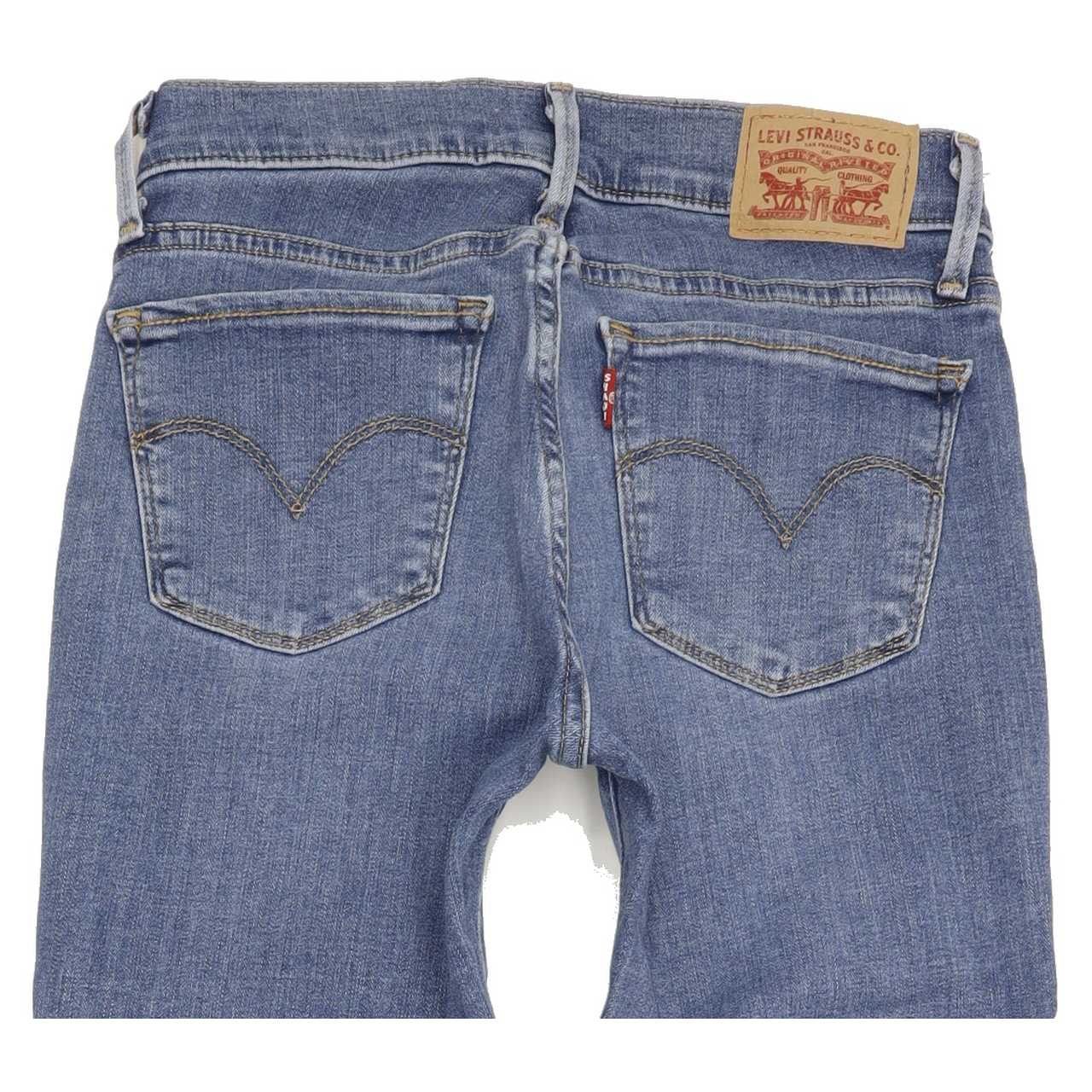 Levi's 710 Women Blue Skinny Regular Stretch Jeans W25 L34