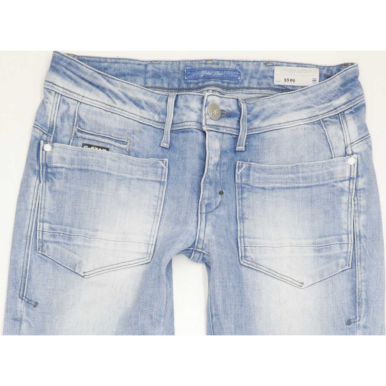 G-Star 3301 Women Blue Skinny Regular Jeans W28 L32
