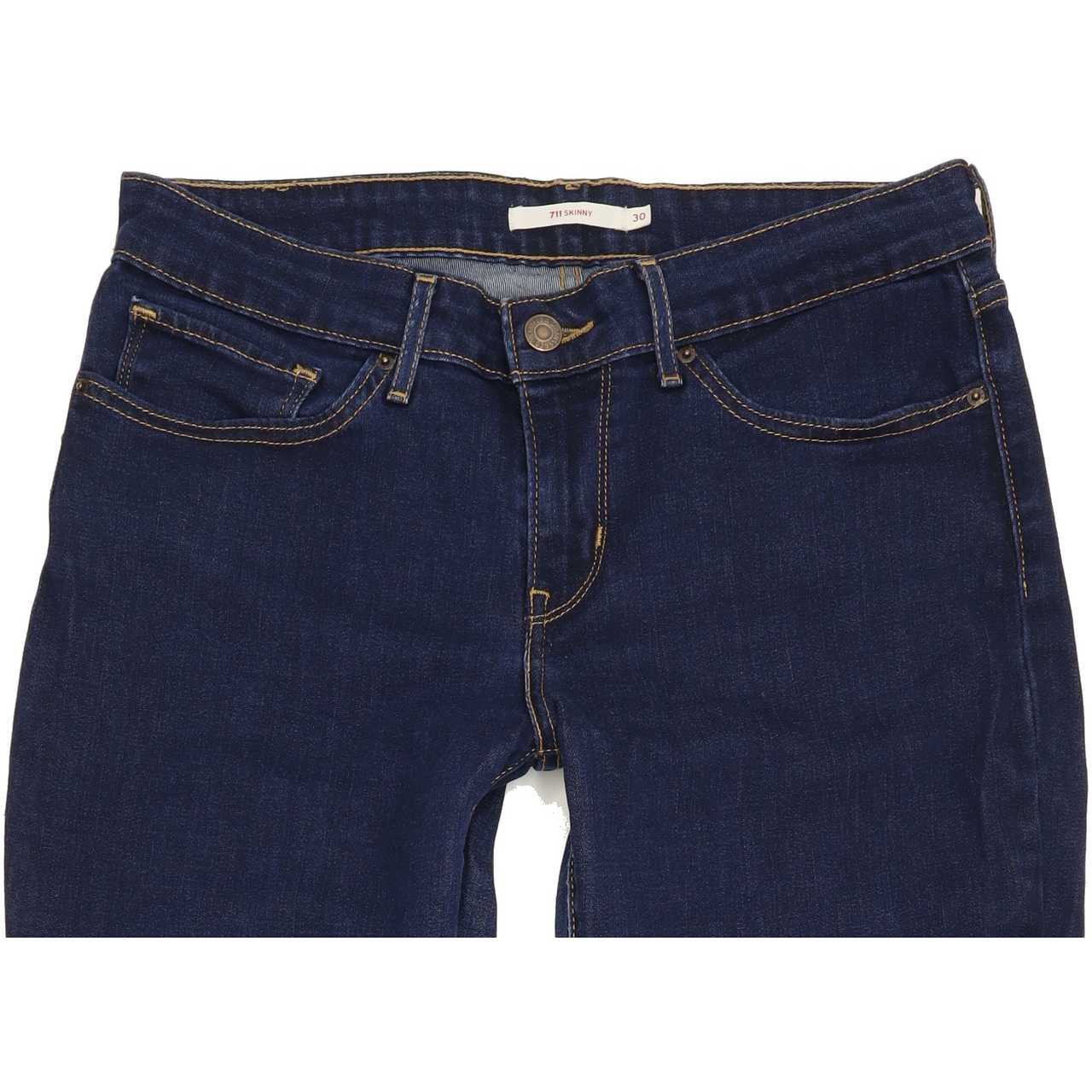 Levi's 711 Women Blue Skinny Regular Stretch Jeans W30 L29