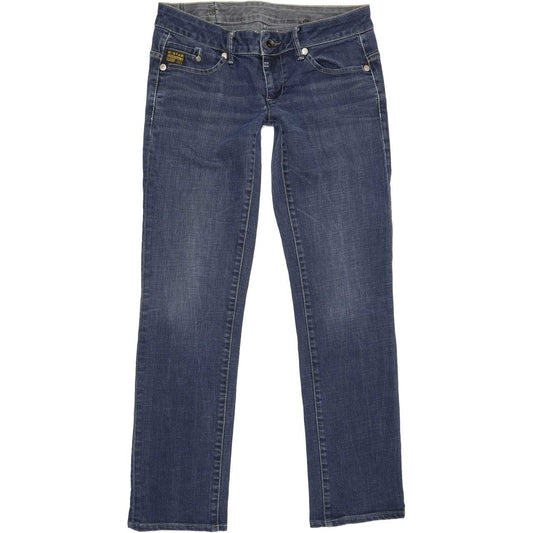G-Star Midge Women Blue Straight Slim Stretch Jeans W30 L31