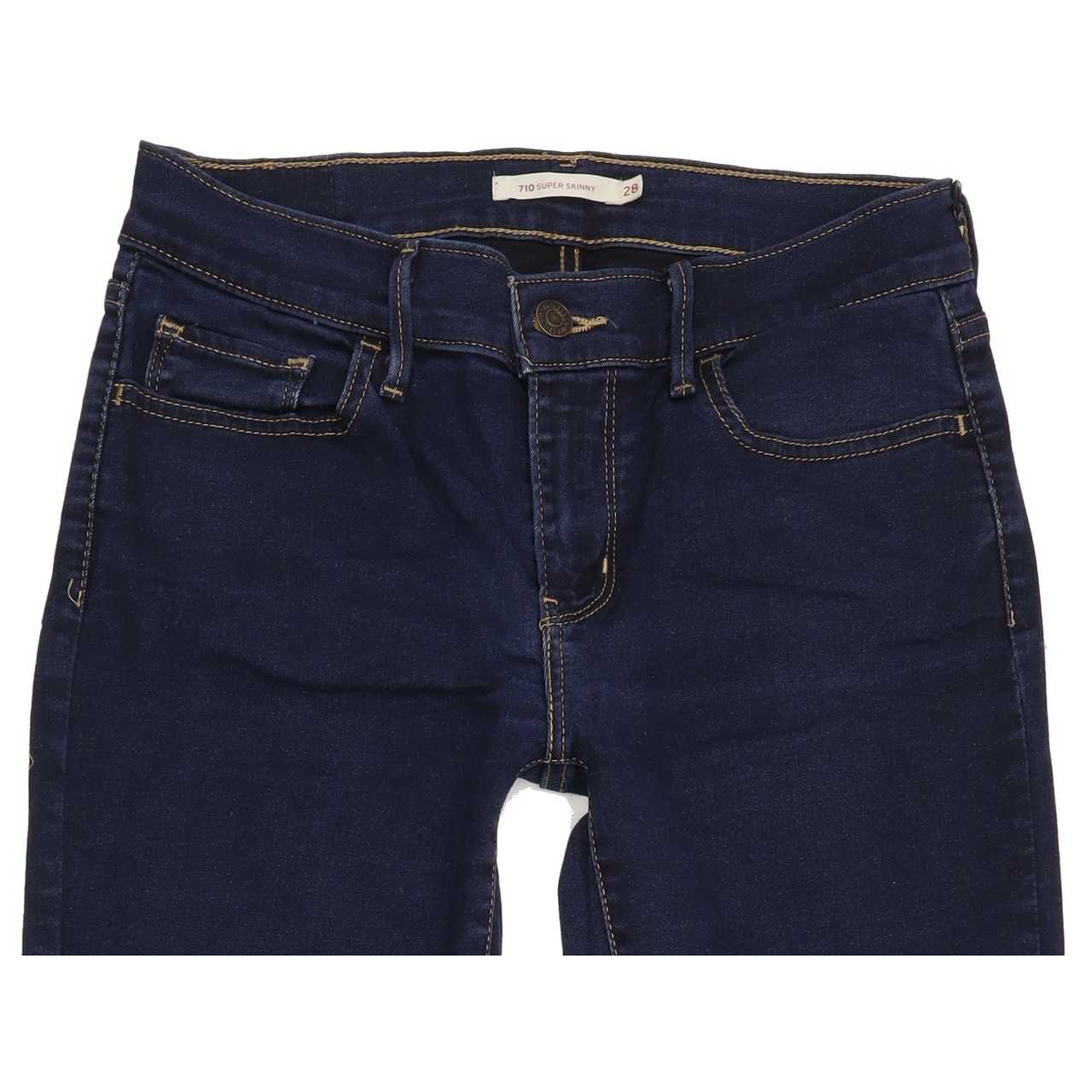 Levi's 710 Women Blue Skinny Regular Stretch Jeans W28 L31