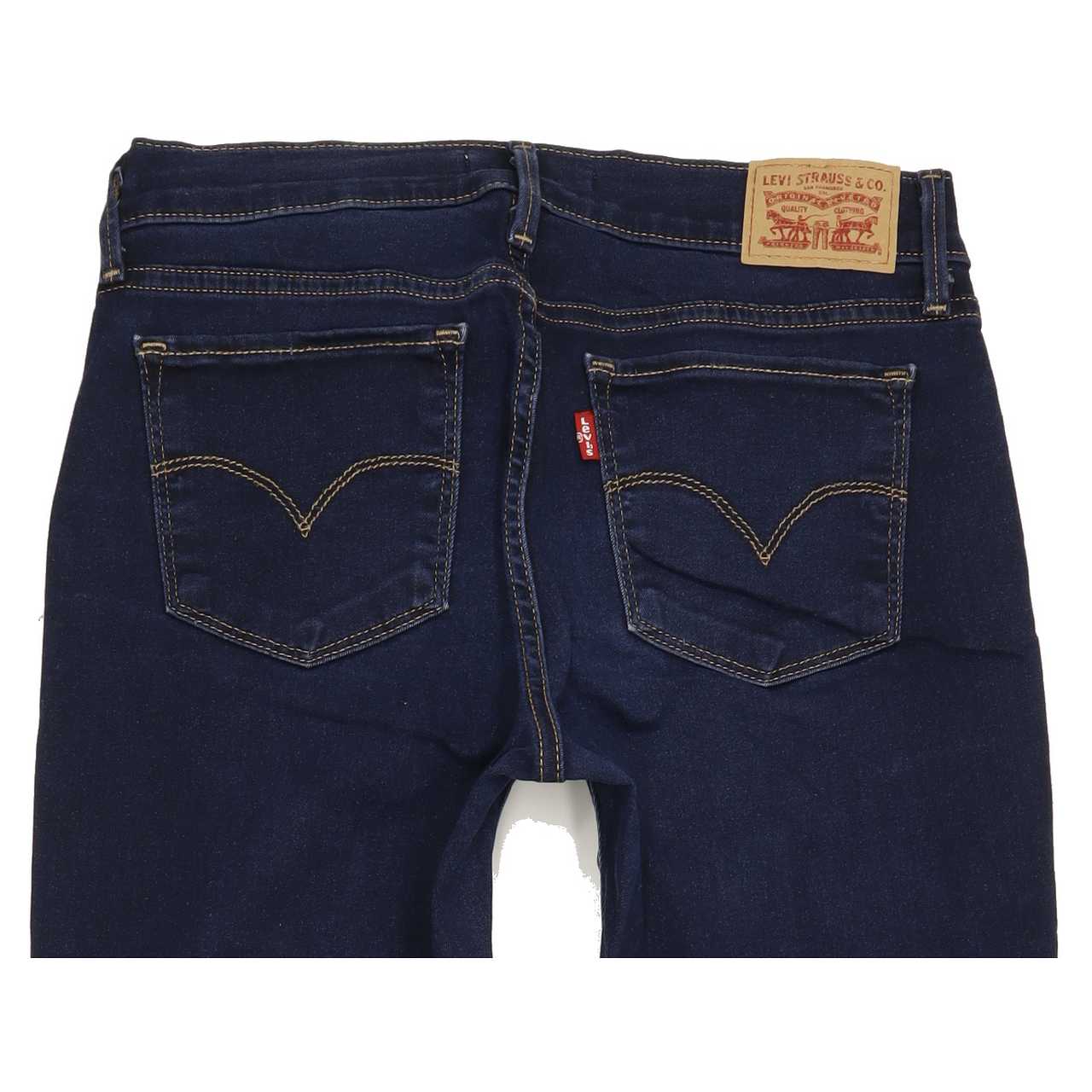 Levi's 710 Women Blue Skinny Regular Stretch Jeans W28 L31