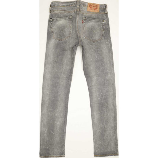 Levi's 510 Men Grey Skinny Slim Stretch Jeans W30 L31