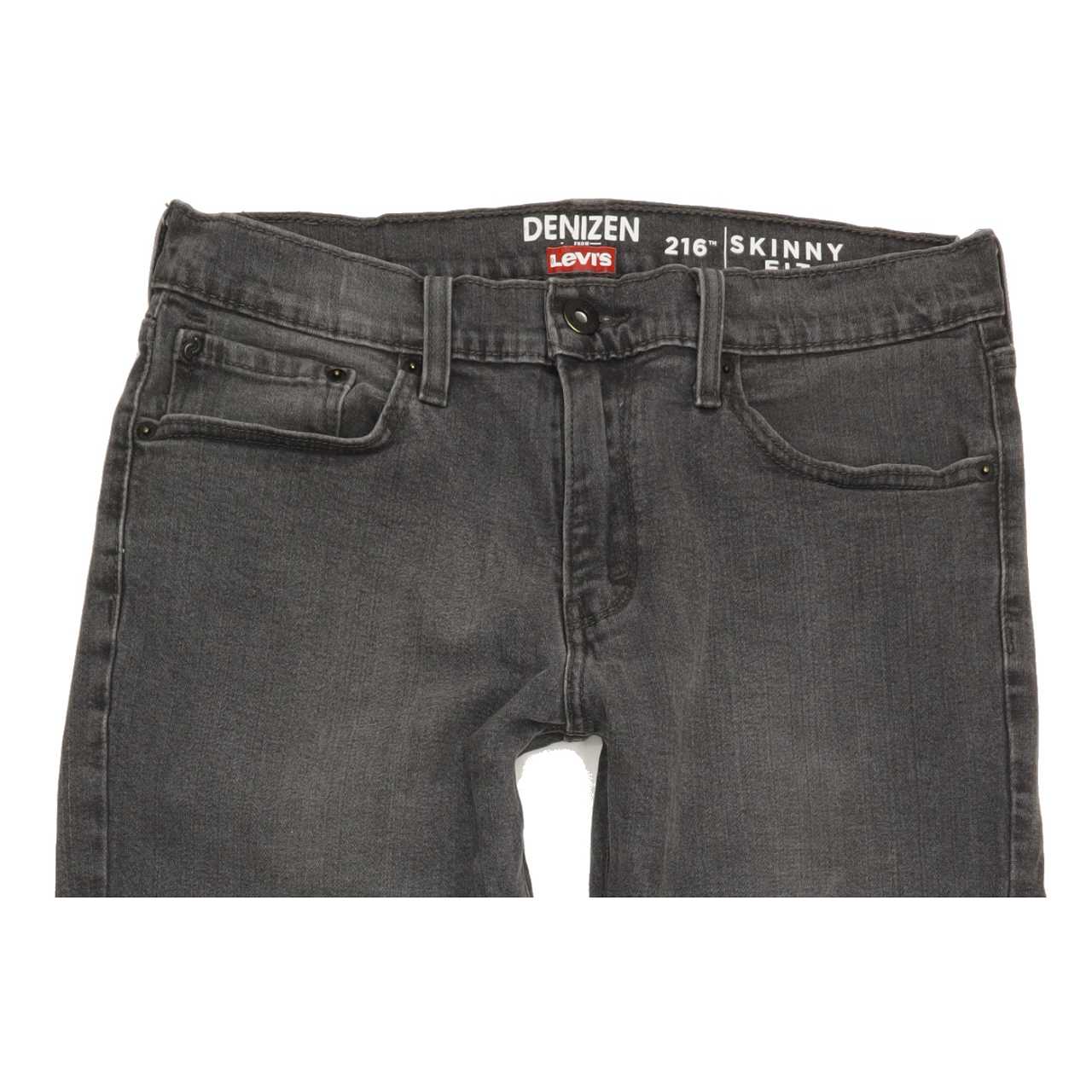 Levi's Denizen Men Grey Straight Slim Stretch Jeans W32 L30
