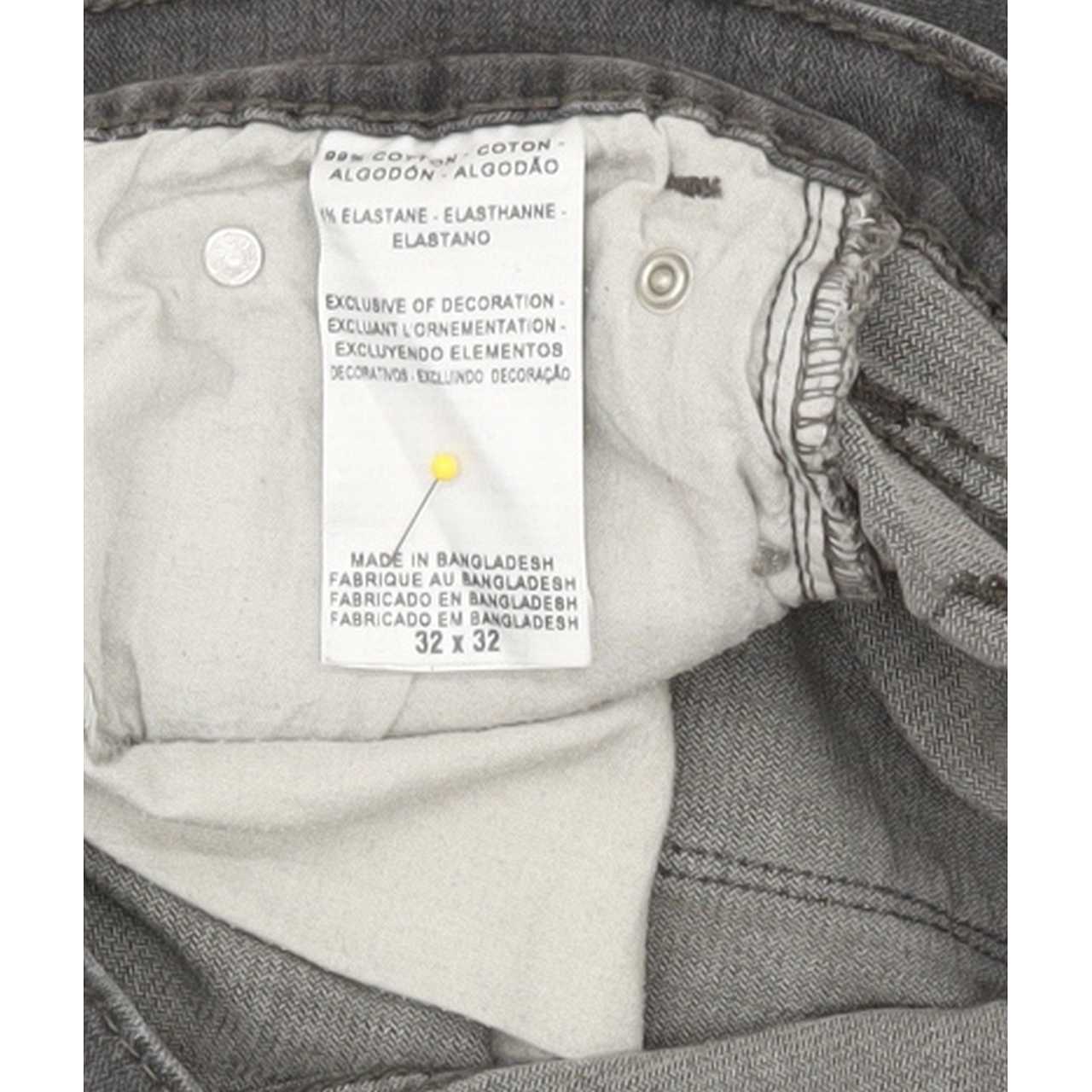 Levi's Denizen Men Grey Straight Slim Stretch Jeans W32 L30