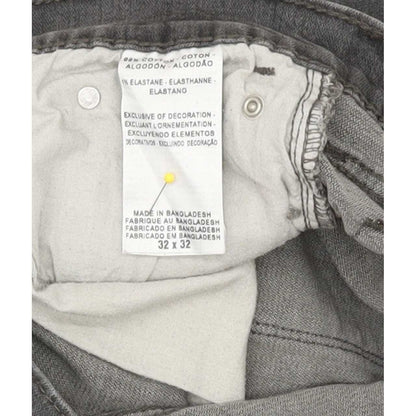 Levi's Denizen Men Grey Straight Slim Stretch Jeans W32 L30