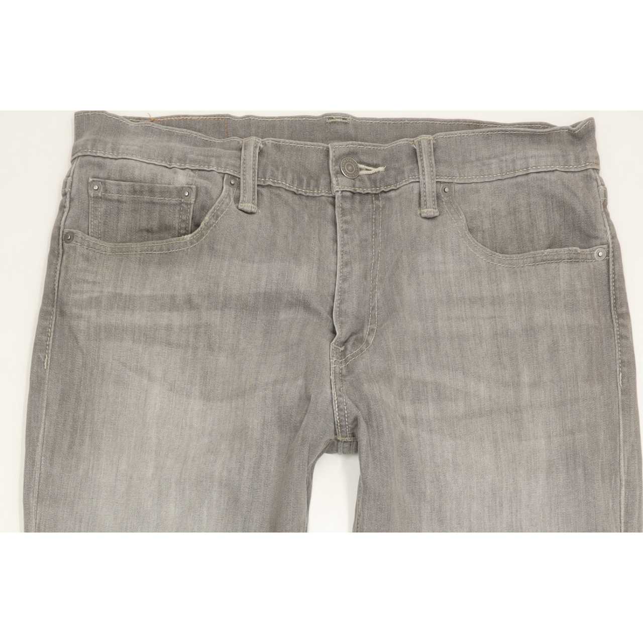 Levi's 511 Men Grey Straight Slim Stretch Jeans W33 L31