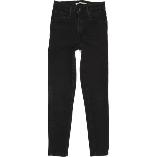 Levi's Mile High Rise Women Black Skinny Jeans W25 L25