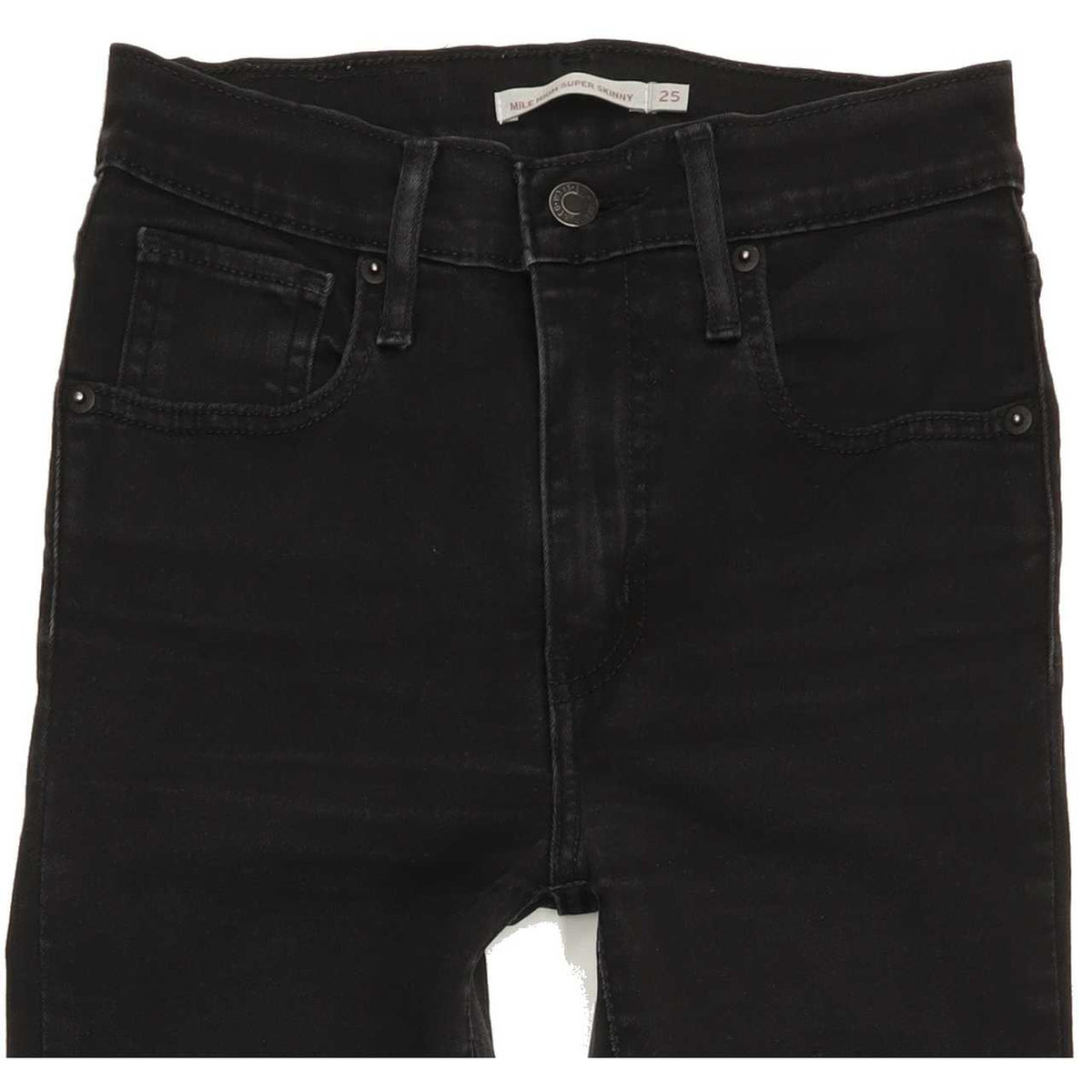 Levi's Mile High Rise Women Black Skinny Jeans W25 L25