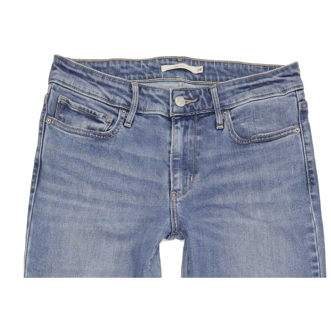 Levi's 712 Men Blue Straight Slim Stretch Jeans W28 L32