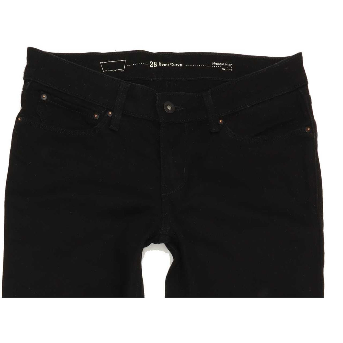 Levi's Demi Curve Women Black Skinny Regular Stretch Jeans W28 L32