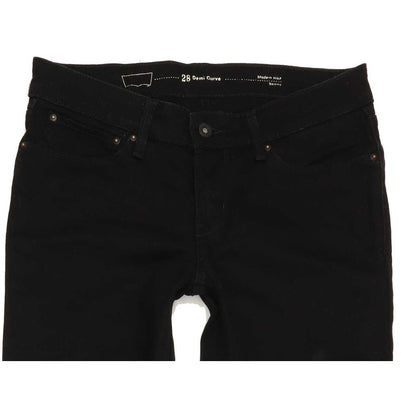 Levi's Demi Curve Women Black Skinny Regular Stretch Jeans W28 L32