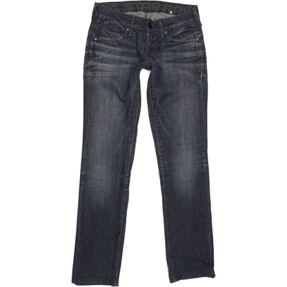 G-Star 3301 Women Blue Straight Slim Stretch Jeans W28 L30