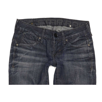 G-Star 3301 Women Blue Straight Slim Stretch Jeans W28 L30