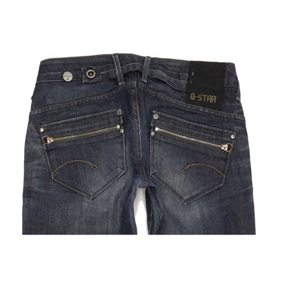 G-Star 3301 Women Blue Straight Slim Stretch Jeans W28 L30