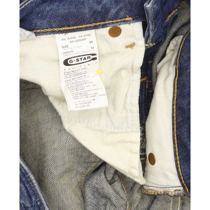 G-Star 3301 Women Blue Straight Slim Stretch Jeans W28 L30