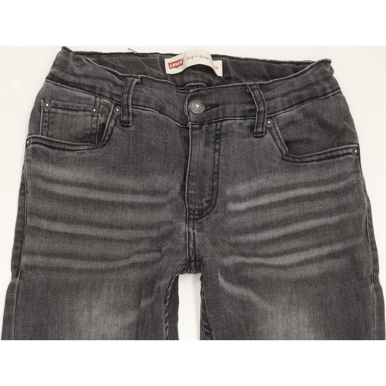 Levi's 512 Kids Grey Tapered Slim Stretch Jeans W26 L30