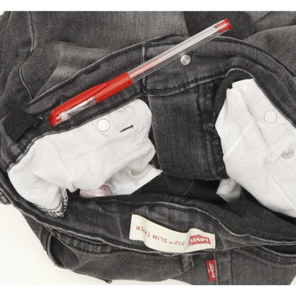 Levi's 512 Kids Grey Tapered Slim Stretch Jeans W26 L30