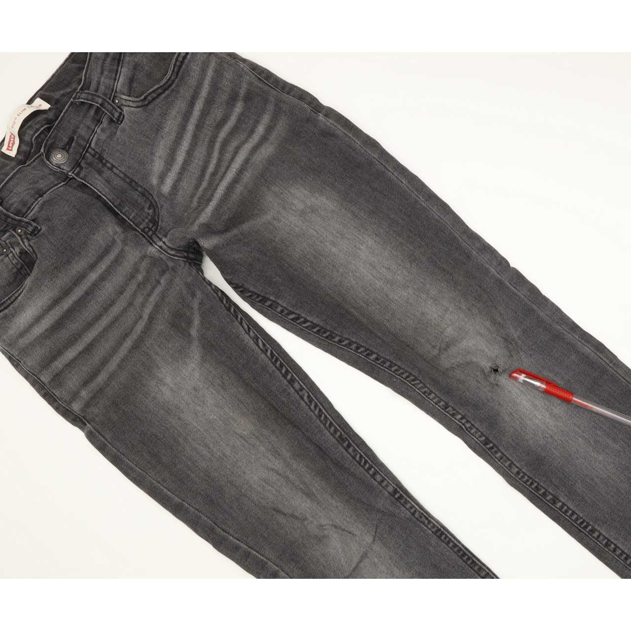 Levi's 512 Kids Grey Tapered Slim Stretch Jeans W26 L30