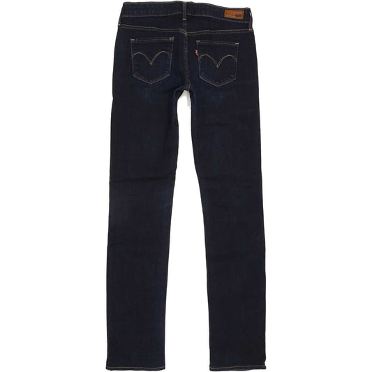 Levi's Slight Curve Women Navy Straight Slim Jeans W28 L32
