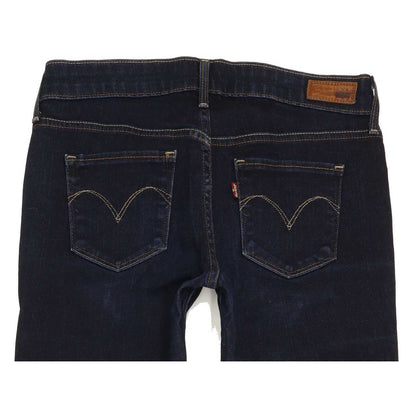 Levi's Slight Curve Women Navy Straight Slim Jeans W28 L32