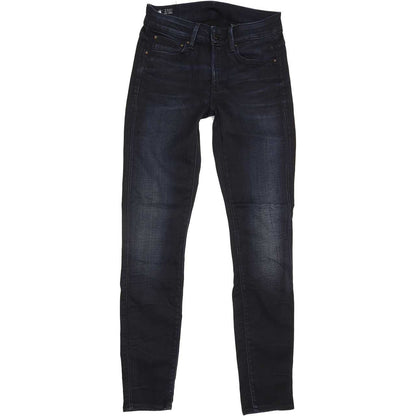 G-Star 3301 High Women Navy Skinny Regular Stretch Jeans W28 L30
