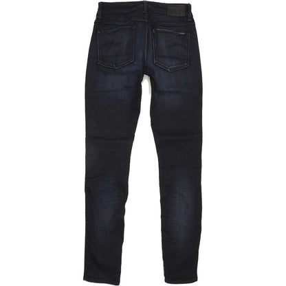 G-Star 3301 High Women Navy Skinny Regular Stretch Jeans W28 L30