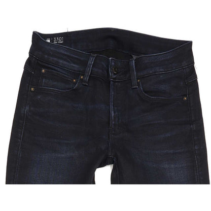 G-Star 3301 High Women Navy Skinny Regular Stretch Jeans W28 L30