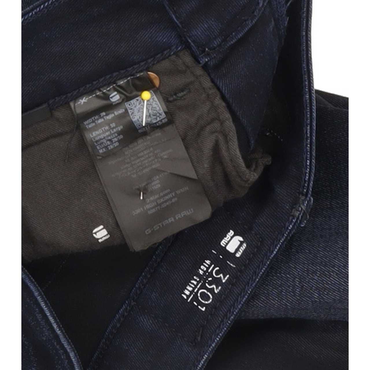 G-Star 3301 High Women Navy Skinny Regular Stretch Jeans W28 L30