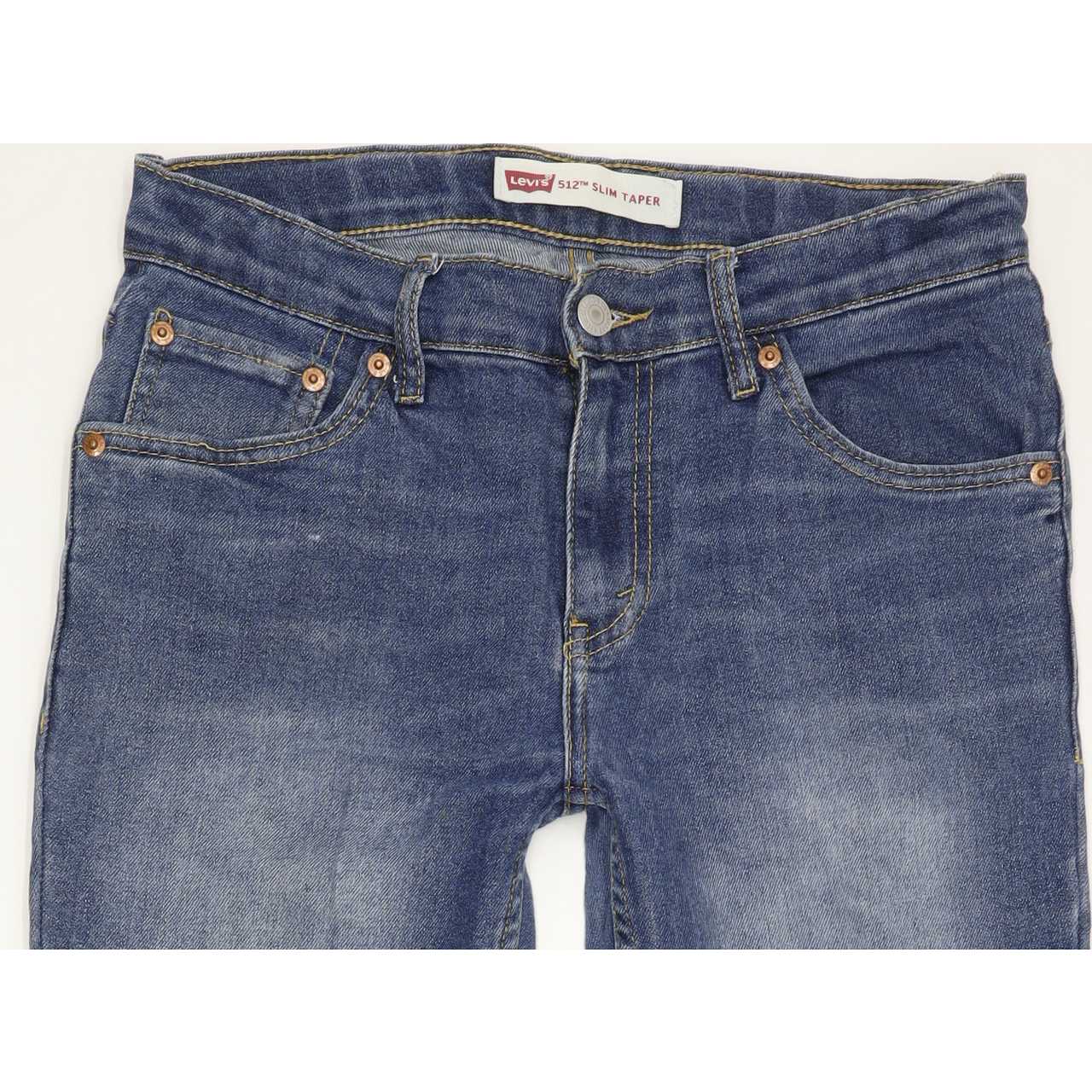 Levi's 512 Kids Blue Tapered Slim Stretch Jeans W30 L30