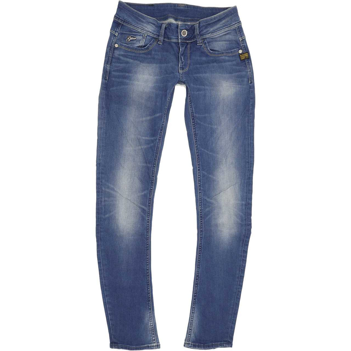 G-Star Lynn Women Blue Skinny Slim Stretch Jeans W28 L31