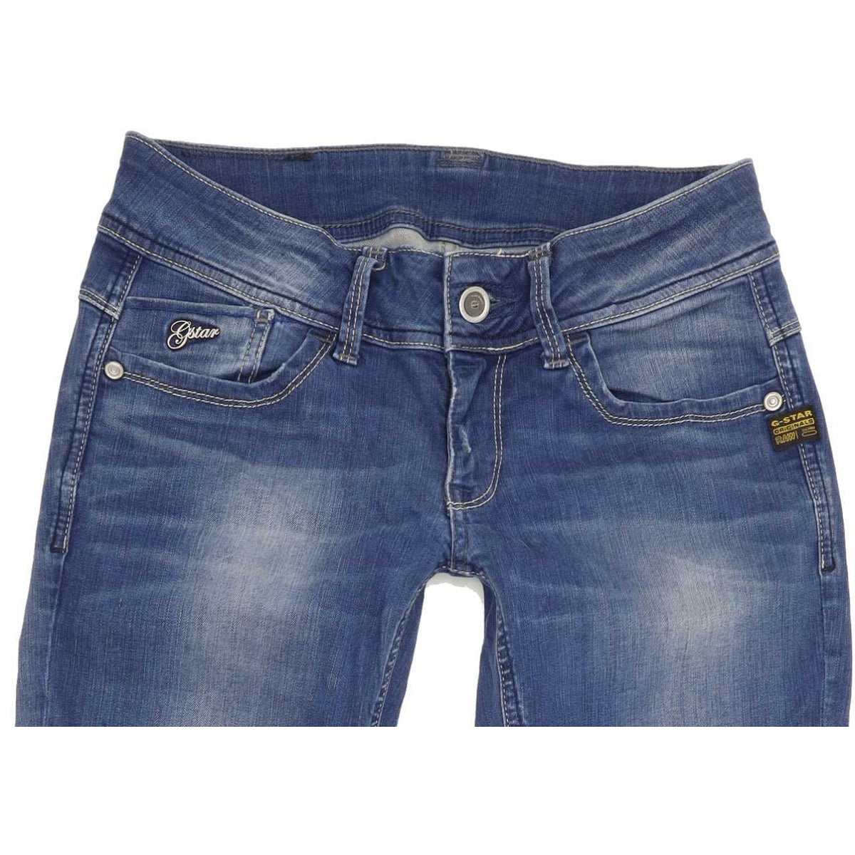 G-Star Lynn Women Blue Skinny Slim Stretch Jeans W28 L31