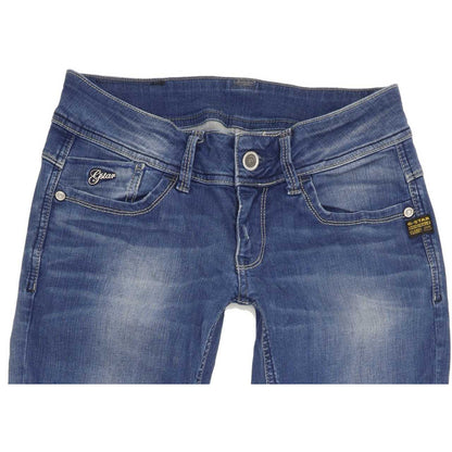 G-Star Lynn Women Blue Skinny Slim Stretch Jeans W28 L31