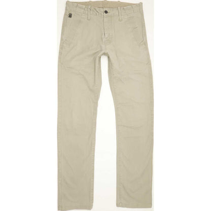 G-Star Bronson Men Beige Straight Slim Chino Stretch Jeans W32 L32
