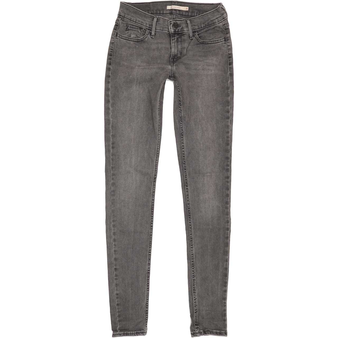 Levi's 710 Women Grey Skinny Regular Stretch Jeans W26 L31