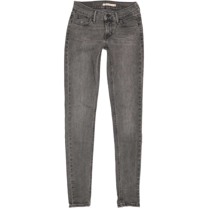 Levi's 710 Women Grey Skinny Regular Stretch Jeans W26 L31