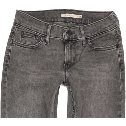 Levi's 710 Women Grey Skinny Regular Stretch Jeans W26 L31