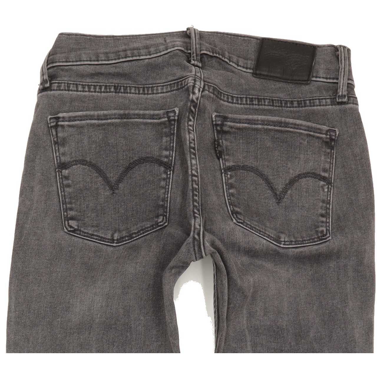 Levi's 710 Women Grey Skinny Regular Stretch Jeans W26 L31