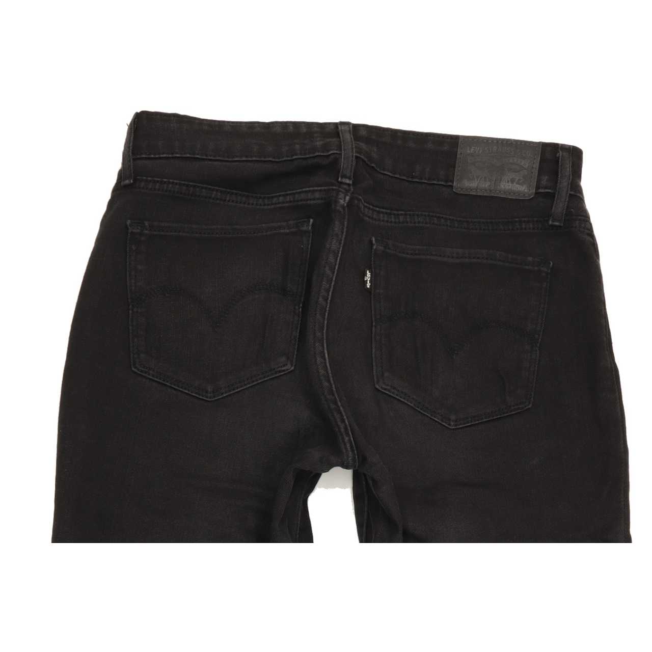 Levi's 711 Women Black Skinny Slim Stretch Jeans W28 L31