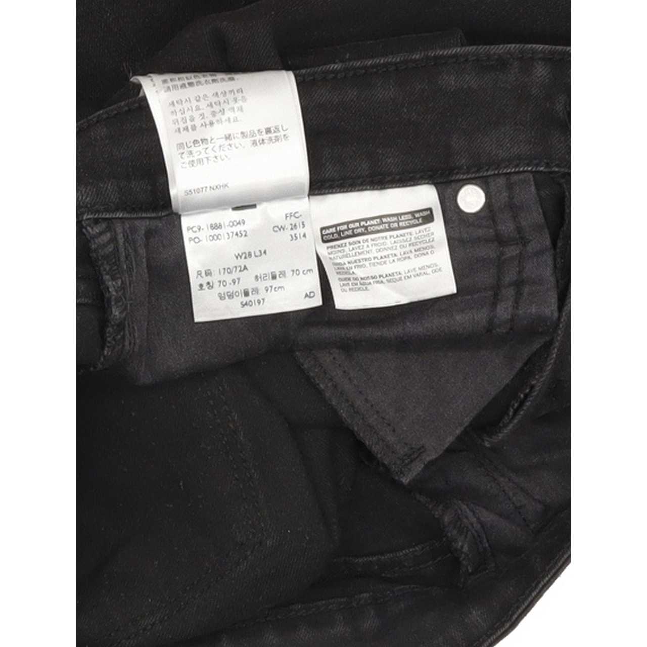Levi's 711 Women Black Skinny Slim Stretch Jeans W28 L31