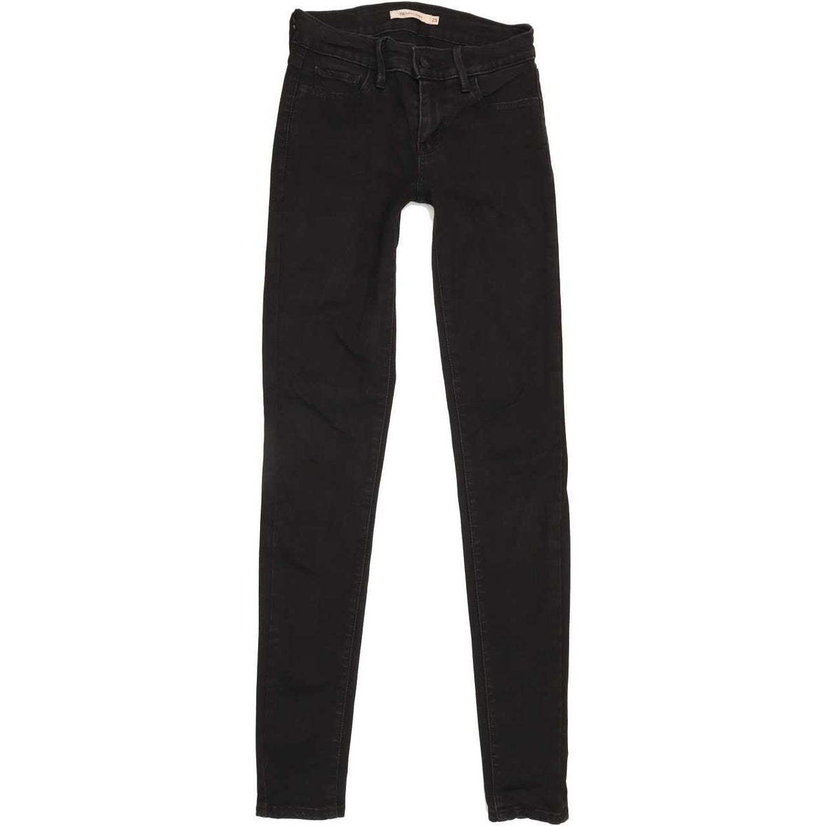 Levi's 710 Women Black Skinny Regular Stretch Jeans W25 L31