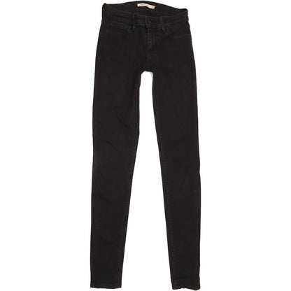 Levi's 710 Women Black Skinny Regular Stretch Jeans W25 L31