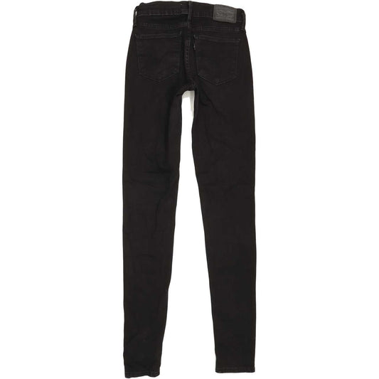 Levi's 710 Women Black Skinny Regular Stretch Jeans W25 L31