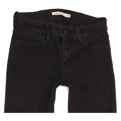 Levi's 710 Women Black Skinny Regular Stretch Jeans W25 L31