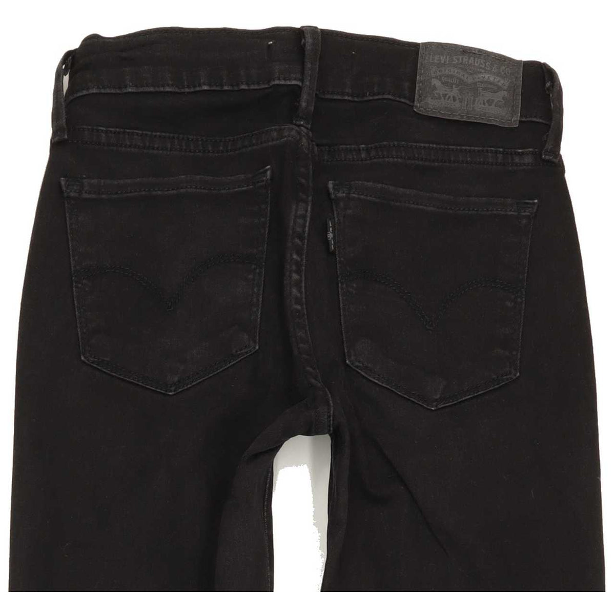 Levi's 710 Women Black Skinny Regular Stretch Jeans W25 L31