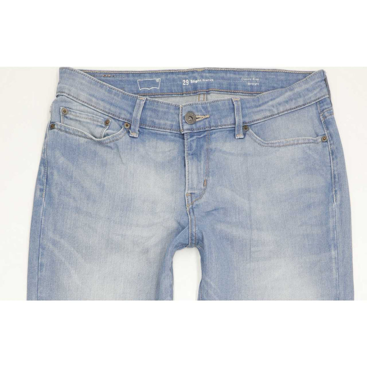 Levi's Slight Curve Women Blue Straight Classic Stretch Jeans W29 L29