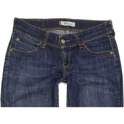 Levi's 571 Men Blue Straight Slim Stretch Jeans W29 L32